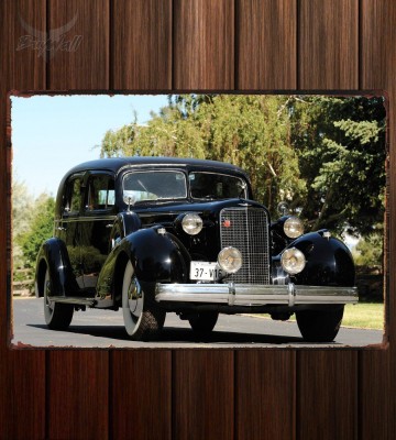 Металлическая табличка Cadillac V16 Series 90 Custom Imperial Cabriolet by Fleetwood